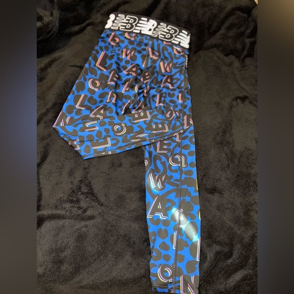 New Balance Relentless Crossover Printed High-Rise Tight Serene-Blue size Small - Picture 6 of 13